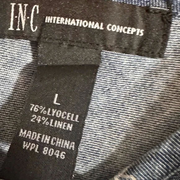 INC International Concepts Navy and White Camisole - Picture 4 of 4